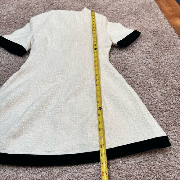 MABLE Tweed Mini Dress with Rhinestone Buttons - Picture 11 of 14